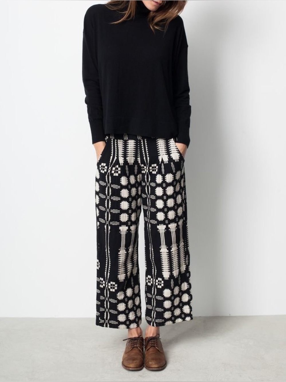 Ace & Jig gaucho pants in Coverlet